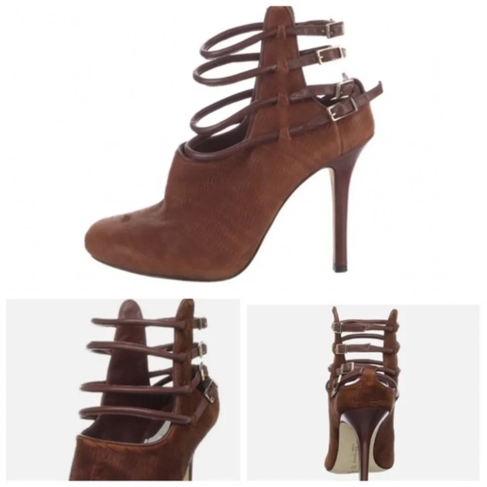 Camilla Skovgaard Leather Strap Heels - Picture 1 of 8